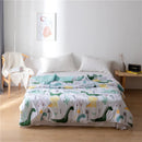 GobekUsa Cartoon Print Quilted Double Blanket for Queen Size Bed