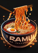 GobekUsa Japanese Food Neon Posters Canvas Painting for Home Kitchen Decor