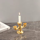 GobekUsa Gold Resin Candle Holder Trio for Wedding Centerpieces & Home Decor