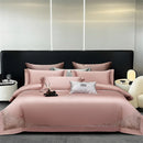 GobekUsa Jacquard Embroidery Egyptian Cotton Satin Bedding Set with Elastic Sheet