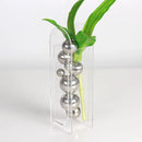 GobekUsa Acrylic Ball Vase Stack Home Decoration Golden Arch Flower Accessory