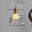 GobekUsa Clear Glass LED Pendant Light Fixture for Modern Home Decor