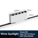 GobekUsa LED Track Light 10/20W COB Adjustable Grille Spot Lamp Linear Fill Rail Lighting