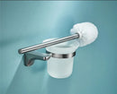 GobekUsa Grey Bathroom Accessories Set: Paper Holder, Corner Shelf, Towel Rack, Toilet Brush Holder, Towel Holder