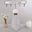 GobekUsa Cloudy Day Hand Towel - Antibacterial Bamboo Charcoal Fiber Kitchen & Bath Soft Towel