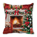 GobekUsa Christmas Short Plush Pillowcase 45x45cm Home Decor