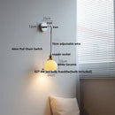 GobekUsa Ceramic LED Wall Sconce, Modern Nordic Style, Adjustable Wire, White Stair Light