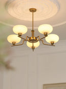 GobekUsa Bauhaus Medieval Chandelier for Living Room, LED Hanging Lamp