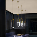 GobekUsa Gold Black LED Pendant Light: Single/Double Head, Long Line Hanging Lamp