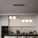 GobekUsa Glass Ball LED Chandeliers for Home Dining Kitchen Office Decor Lighting