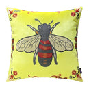 GobekUsa Bee Embroidery Cushion Cover - Exquisite Animal Design for Sofa Decor
