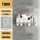 GobekUsa Aluminum Corner Shelf Organizer for Bathroom and Kitchen Storage