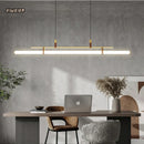 GobekUsa Glass Belt Chandelier: Modern Indoor Restaurant & Office LED Light