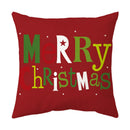 GobekUsa Christmas Sofa Pillow Cover Home Decor Throw Pillowcase Santa Claus Printed