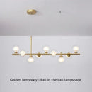 GobekUsa 9-Light Black LED Pendant Chandelier for Modern Living Spaces