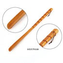 GobekUsa Bamboo Pattern Long Handle Shoehorn Shoe Lifter for Easy Shoe Wearing