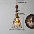 GobekUsa Colorful Glass Tiffany Style LED Pendant Lamp, Modern Hanging Light Fixture