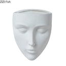 GobekUsa Ceramic Wall-mounted Vase for Plant Pots and Flower Arrangement