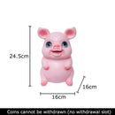 GobekUsa Cartoon Pig Child Savings Jar Piggy Bank Desk Decoration Resin Sculpture