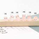 GobekUsa Kawaii Pig Miniatures Terrarium Figurines 6pcs Crafts Home Decoration