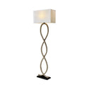 GobekUsa Hemp Rope Fabric Shade LED Floor Lamp for Nordic Retro Wabi Sabi Style