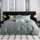 GobekUsa Butterfly Jacquard Lyocell Cotton Luxury Bedding Set Full Queen