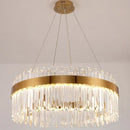 GobekUsa Elegant Crystal Chandelier Pendant Light for Living Room Dining Kitchen Decoration