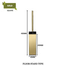 GobekUsa Gold Toilet Brush Set with Wall Mount Holder