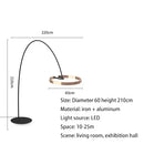GobekUsa Grote Dimbare Gouden Koperen Zwarte LED Vloerlamp voor Woonkamer en Hotel