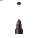 GobekUsa Black Stone LED Hanging Pendant Light for Modern Home Decor