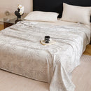 GobekUsa Bamboo Fiber Summer Blanket - Single Double Bed Air Conditioning Lightweight Blanket