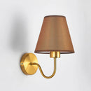 GobekUsa Gold Fabric Wall Lamp for Modern Nordic Style Living Spaces