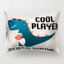 GobekUsa Cartoon Dinosaur Pillowcase for Home Decor and Kids Bedroom
