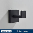 GobekUsa Brushed Gold Stainless Steel Bathroom Accessories Set: Toilet Wall Towel Bar, Paper Holder, Hook