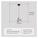 GobekUsa LED Minimalist Pendant Light Chandelier for Modern Decor Art in Bedroom Living Room