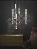 GobekUsa Crystal LED Pendant Light: Luxury Lighting Fixture for Living Room, Bedroom, Hotel & Shop