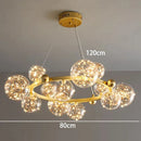 GobekUsa Crystal Chandelier: Modern Stair Pendant Lamp for Living Room, Interior Lighting