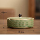 GobekUsa Ceramic Ashtray with Lid - Stylish Smoking Accessories for Home and Office