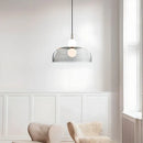 GobekUsa Double Balls Glass Chandelier Pendant Light for Kitchen Dining Room