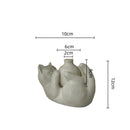 GobekUsa Cat Cartoon Vase: Cute Cat Sculpture Aromatherapy Base for Home Decor