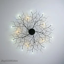 GobekUsa Country Branch Iron Ceiling Light: American Style Living Room Decor Fixture