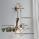 GobekUsa LED Wall Lights Clear Glass Adjustable Bedside Lamp Nordic Modern Style