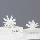 GobekUsa Crystal Metal Sea Urchin Figurine Home Decor Ornament