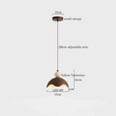 GobekUsa Japanese LED Hanging Lamp Yellow Travertine Pendant Lighting for Bedroom and Dining Room