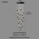 GobekUsa Luxe Loft Chandelier: Nordic Modern Style for Living Room, Hotel, or Apartment