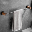 GobekUsa Bathroom Hardware Set: Pendant Towel Bar, Towel Ring, Paper Holder, Shelf