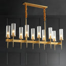 GobekUsa Gold Plated Nordic Living Room LED Chandelier | Luxury Hanging Pendant Lighting