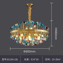 GobekUsa Crystal Chandelier LED Lighting Fixture for Dining Room & Kitchen Island