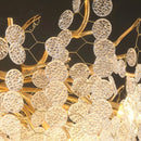GobekUsa Gold Tree Branch Chandelier: Elegant European Style Pendant Light for Home Decor