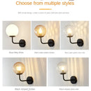 GobekUsa Glass Ball LED Wall Lamp: Gold Nordic Minimalist Sconces Lighting Bedroom Decor Fixtures